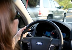 Woman driving